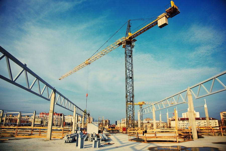 Building construction in Vientiane, by VS Laos