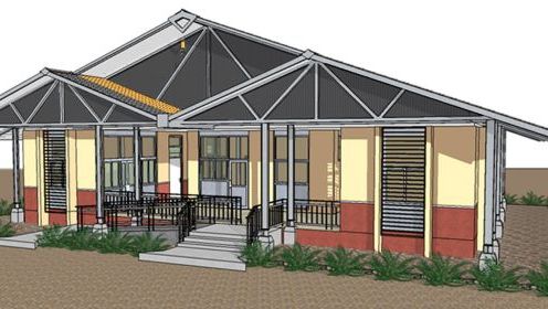 Interior, MEP, landscaping for a rural health project - VS Construction